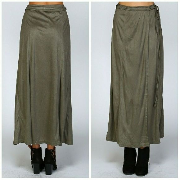 🎉🎉HP🎉🎉11/06🎉🎉🌿🍁ULTRA SUEDE MAXI SKIRT🍁 - Picture 3 of 9